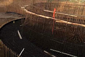 海西砼烟囱新建施工现场