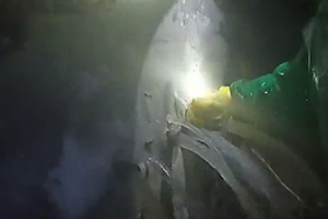 海西消防水池堵漏现场